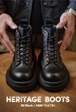 Amozae- Contrast Stitch Military Boots