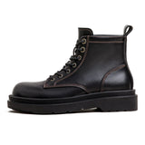 Amozae- Contrast Stitch Military Boots