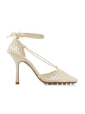 Amozae-Square Toe Mesh Wrap Sandals