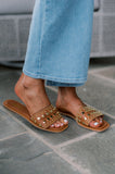 Amozae-Mindee Studded Sandal- Tan