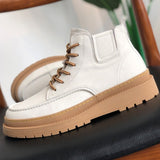 Amozae- Daechi Gum Sole Lace Up Boots