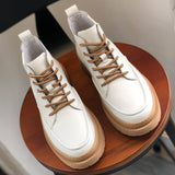 Amozae- Daechi Gum Sole Lace Up Boots