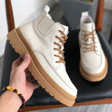 Amozae- Daechi Gum Sole Lace Up Boots