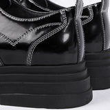 Amozae- Danwol Contrast Stitch Patent Shoes