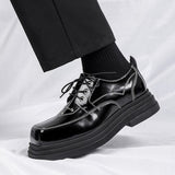 Amozae- Danwol Contrast Stitch Patent Shoes