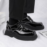 Amozae- Danwol Contrast Stitch Patent Shoes