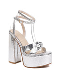 Amozae-Metallic Platform High Heels