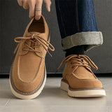 Amozae- Dobong Handmade Suede Apron Toe Shoes