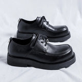 Amozae- Dupo Metal Badge Derby Shoes