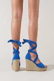 Amozae-Espadrille Platform Lace-Up Heel Sandals