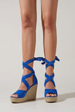 Amozae-Espadrille Platform Lace-Up Heel Sandals