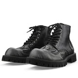 Amozae-back to school outfits Feel The Burn Combat Boots