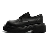 Amozae- Chungmuro Flatform Lace-up Derby Shoes