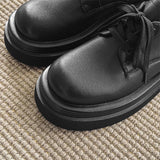 Amozae- Chungmuro Flatform Lace-up Derby Shoes