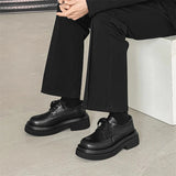 Amozae- Chungmuro Flatform Lace-up Derby Shoes