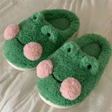 Amozae-back to school outfits Frog Slippers