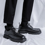 Amozae- Gangseo Metal Badge Lace-up Chunky Sole Shoes