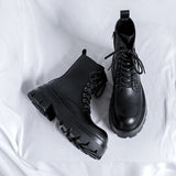 Amozae- Goam Extra Chunky Sole Lace-up Boots