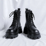 Amozae- Goam Extra Chunky Sole Lace-up Boots