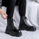 Amozae- Goam Extra Chunky Sole Lace-up Boots