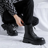 Amozae- Goam Extra Chunky Sole Lace-up Boots