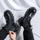 Amozae- Goam Extra Chunky Sole Lace-up Boots