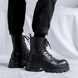 Amozae- Goam Extra Chunky Sole Lace-up Boots