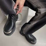 Amozae- Gugi Metal Plate Derby Shoes