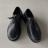 Amozae- Gugi Metal Plate Derby Shoes