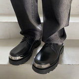 Amozae- Gugi Metal Plate Derby Shoes