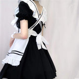 Amozae--2024 Black Cute Lolita Maid Costumes Girls Women Lovely Maid Cosplay Uniform Animation Show Japanese Outfit Dress Clothes