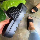 Amozae- Christmas Gift 2025 Summer Slippers Women Fashion New Flat Female Slippers Platform Gear Shoes Pen Toed Flip Flops High Quality Women Shoes