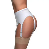 Amozae-Women's Vintage High Waist Garter Belt Mesh Suspender Belt 6 Straps Garter Belt for Thong Stocking Plus Size S-XXL