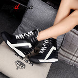 Amozae- Amozae Hot Sales Rivets Black White Hidden Wedge Heels Casual Shoes tenis feminino High Top Shoes Trainers Women Zapatos Mujer 2025