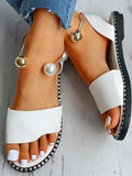 Amozae-Pearl Flat Heel Sandal