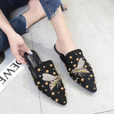 Amozae- Amozae 2025 Luxury Women Mules Ladies Summer Chinese Slippers Women Shoes 2019 New Low Heels Flat Casual Shoes Woman Flip Flops