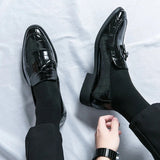 Amozae- Janggi Croc Patent Tassel Loafers