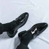 Amozae- Janggi Croc Patent Tassel Loafers