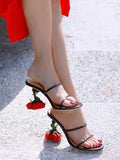 Amozae-Rose Heels Strap Sandals