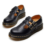 Amozae-back to school outfits Mary Jane Buckle Flats