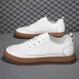 Amozae- Mullae Gum Sole Faux Leather Sneakers