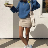 fall outfits women Solid Color Loose round Neck Knitted Sweater 2024 Fashion Women Autumn and Winter Long Sleeve Casual Pullover