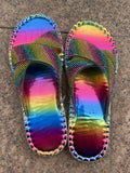 Amozae-Rainbow Rhinestone Sandals
