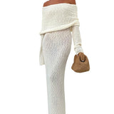 birthday outfit 2024 Spring New Fashionable Elegant White off-Shoulder Dress Socialite Style