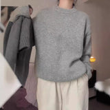 fall 2024 fashion trends Cashmere Sweater Women's Sweater Loose Lazy Style Pure Cashmere Sweater round Neck Autumn and Winter New Thickened Long Sleeve Sweater