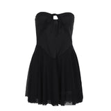 birthday outfit Summer 2024 New Elegant Hip Skirt Style Sexy Hot Girl Tube Top a Swing Dress Women