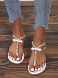 Amozae-Pearl Flat Sandals