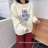 fall outfits women Simple Letters 2024 Autumn Popular High Quality Age-Reducing Ins Style Fashion Sports Casual All-Match Fashion Brand Sweater for Women