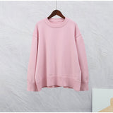 fall outfits women Style Hot Sale 2024 Winter New Pink Sweet round Neck Pullover Sweater