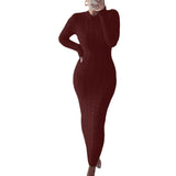 crystal fascination dress to impress 2024 Autumn and Winter New Women's Fashion Twist Long Sleeve Wool Dress